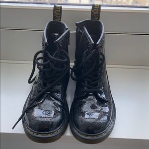 Junior 1460 Cosmic Glitter Lace Up Boots